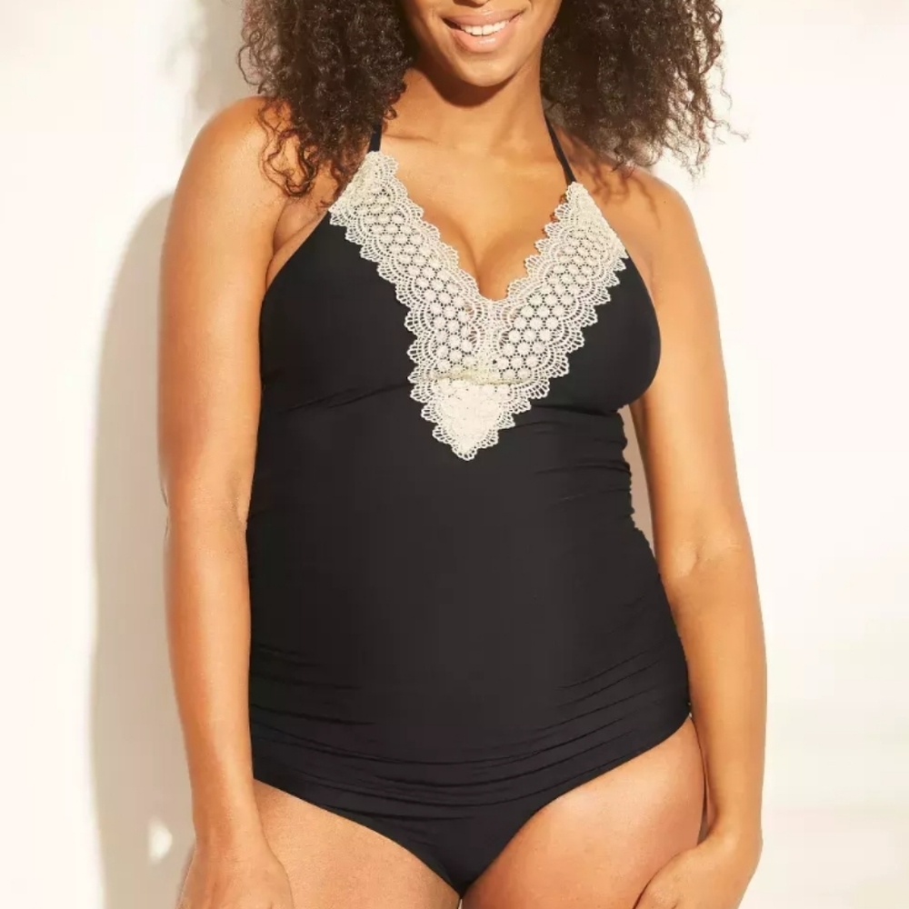 Sea Angel Maternity Lace front swimsuit